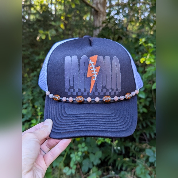 Football Mama Custom Trucker Hat - Picture 1 of 3